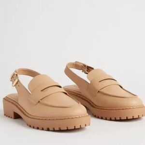 Torrid Tan Sling Back Lug Loafer (WW) 11.5 NWT